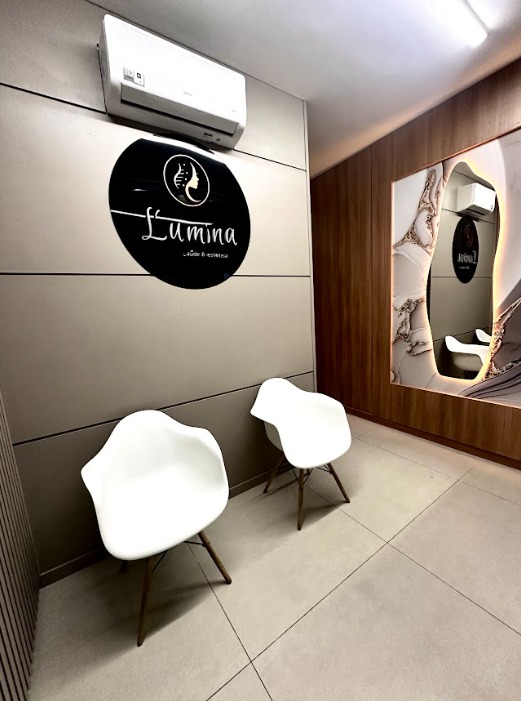 Recepção da Clínica Lumina, em Nova Iguaçu