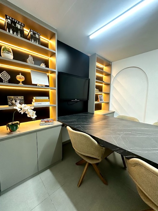 Ambiente clínico premium da Clínica Lumina