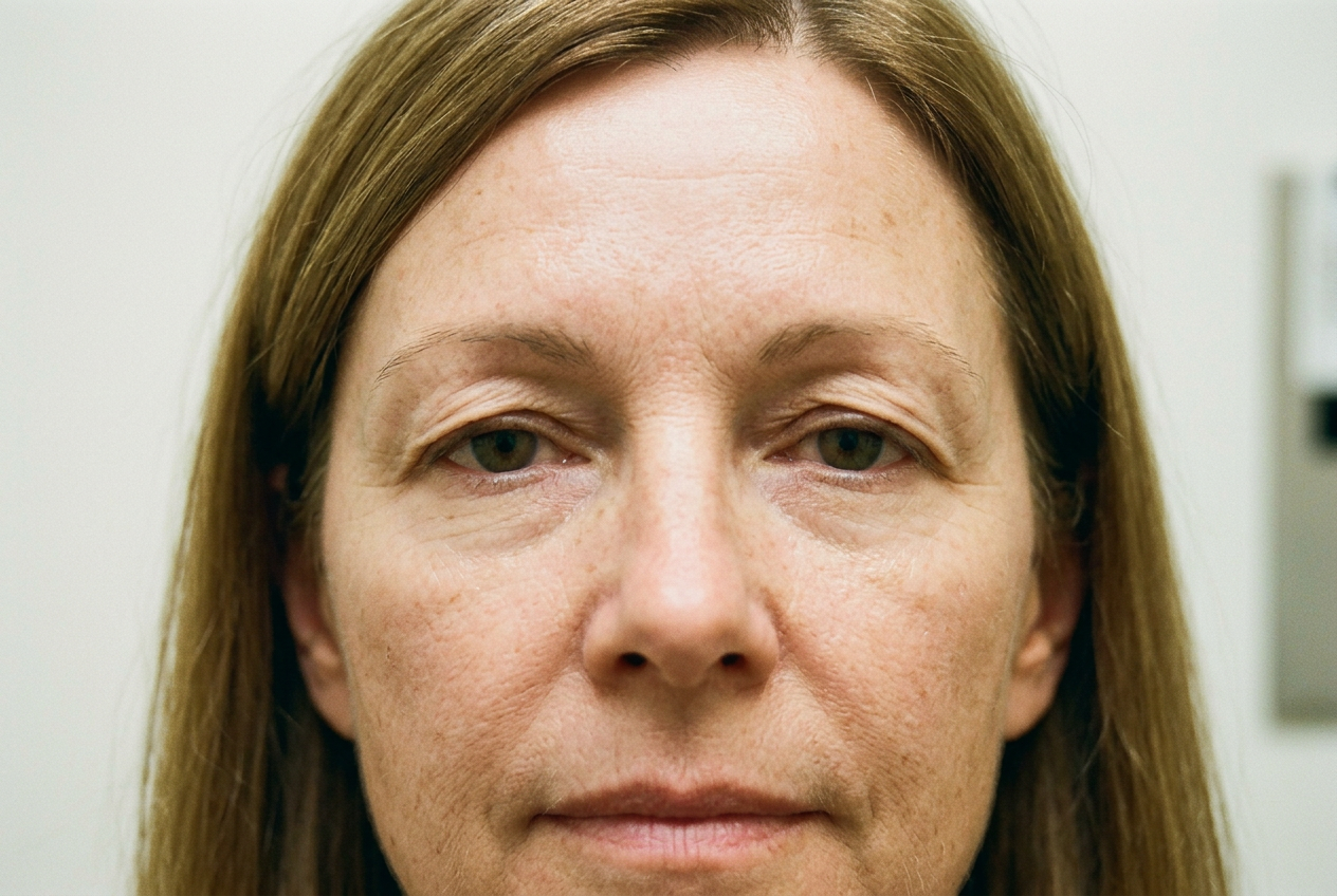 Detalhe da pálpebra superior — área tratada na blefaroplastia superior